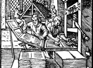 Press where a short story is printed