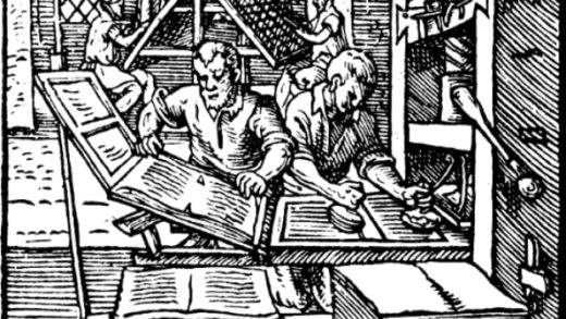 Press where a short story is printed