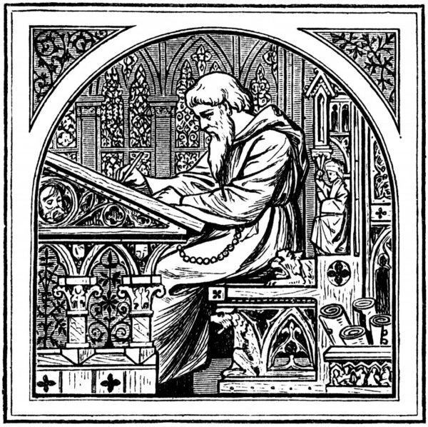 Real lovers of writing—the monks