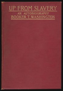 Cover of the first edition of Booker T Washington's Up From Slavery