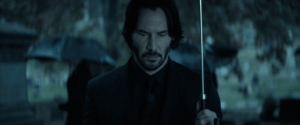 Still from an early scene in John Wick (2014)