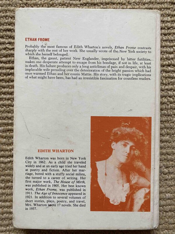 ethan frome back cover 1 Read, Viewed: August 2021