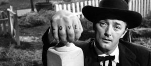 Robert Mitchum in "Night of the Hunter"
