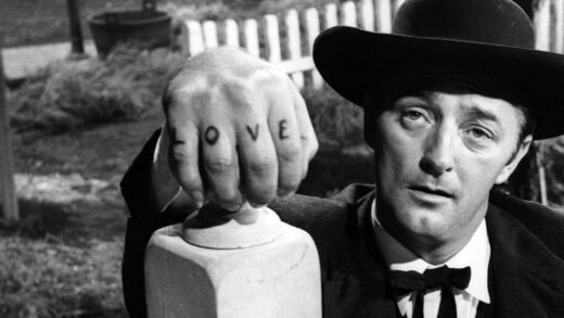 Robert Mitchum in "Night of the Hunter"