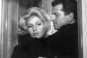Monica Vitti and Gabriele Ferzetti in L'Avventura
