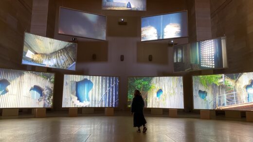 Julian Isaac's video installation at the Philadelphia Museum of Art, March 5th, 2023