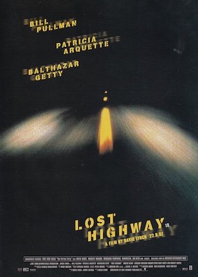 Original promotional post for David Lynch's 1997 film "Lost Highway"