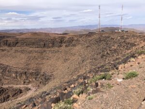 Mountainside in the High Atlas mountains above Marrakesh.