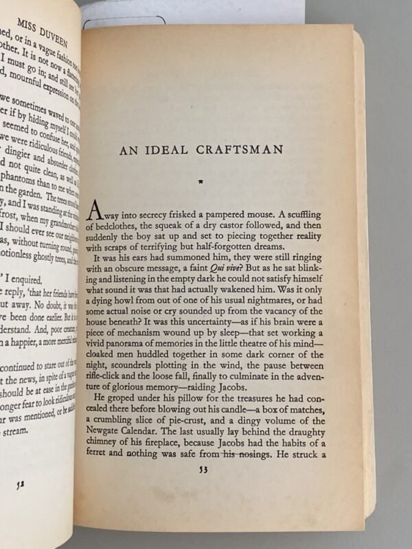 First page of the story "An Ideal Craftsman" from the Faber and Faber edition of "Best Stories of Walter de la Mare"