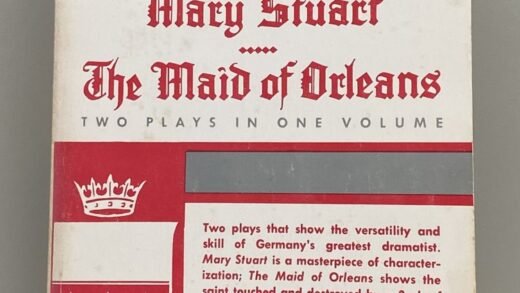 Front cover of the Ungar Publishing collection of Two Historical Plays by Friedrich Schiller, Mary Stuart and Maid of Orleans