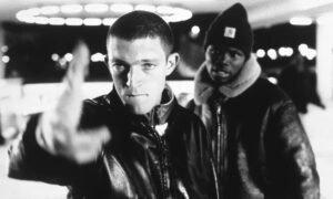 Still image from the 1995 Matthieu Kassowitz film La Haine