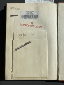 Lukac's "Theory of the Novel", library pocket