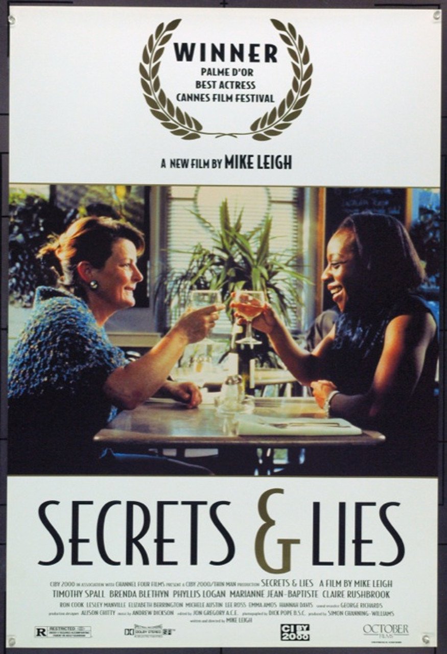secrets and lies 1996 poster March 2025: Reading, Viewing
