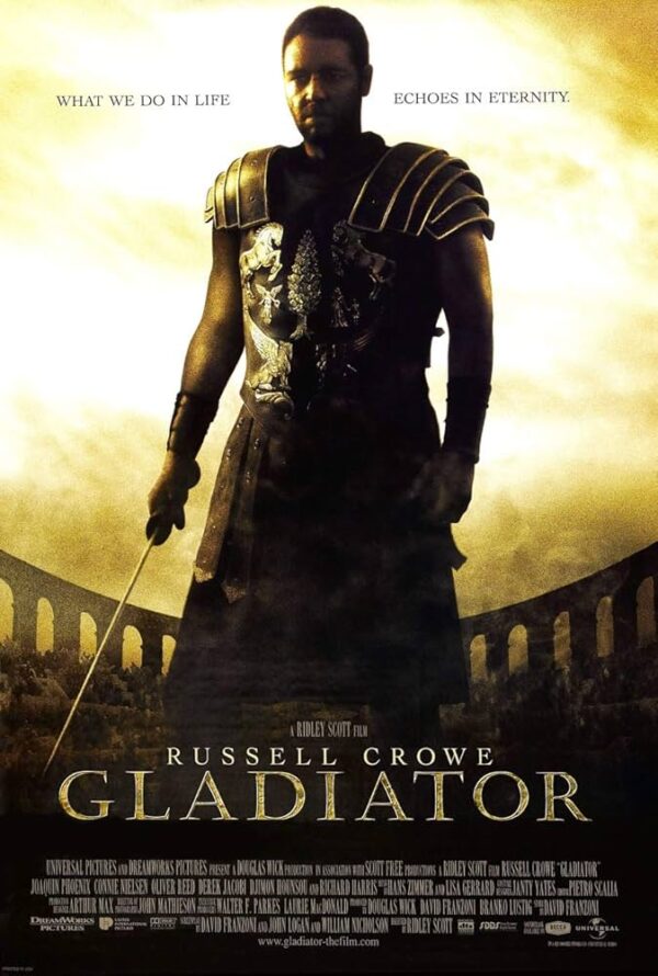 poster for the 2000 Ridley Scott film "Gladiator"