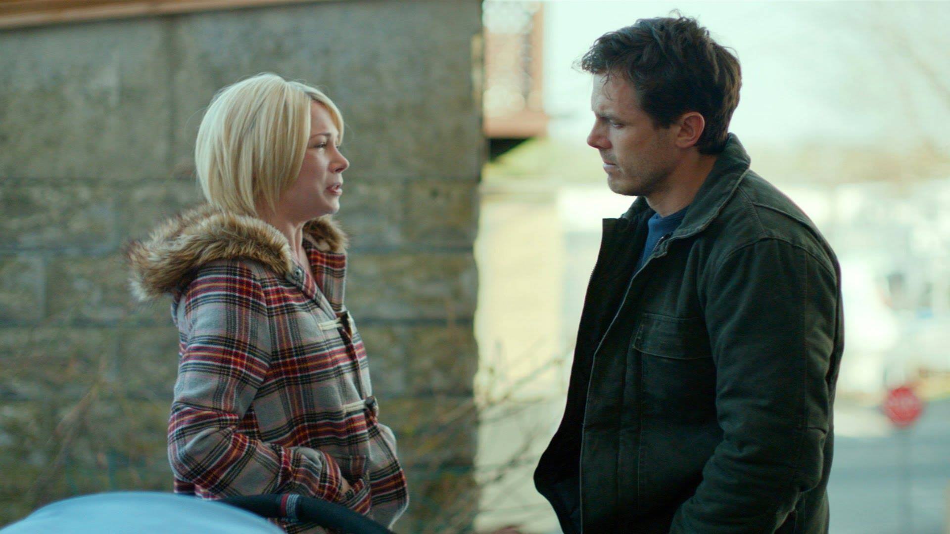 Still from the 2017 film Manchester By the Sea, starring Casey Affleck and Michelle Williams
