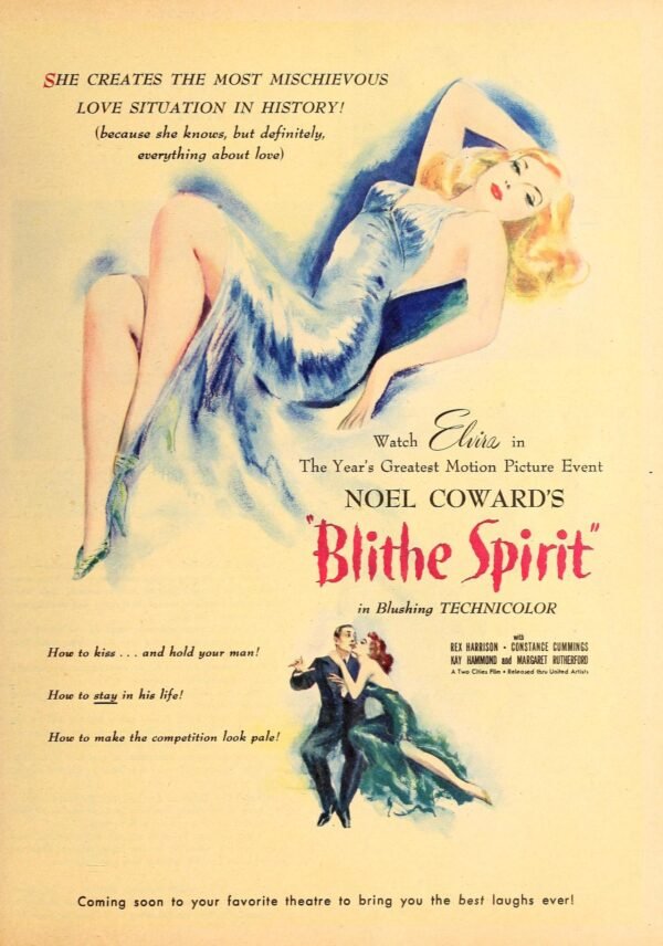 Noel Cowards Blithe Spirit 1945 film Febrifugal February 2026 Consumption