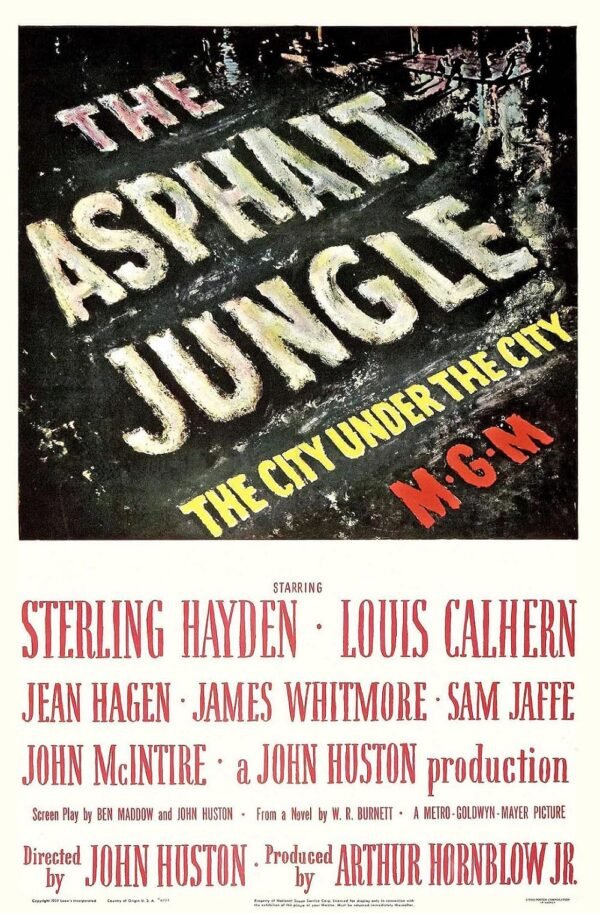 asphalt jungle 1950 poster Recently Read, Watched